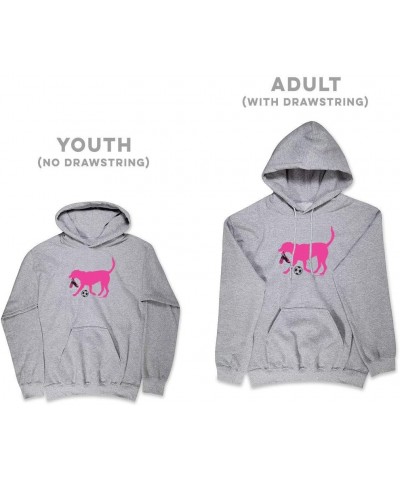 Soccer Standard Sweatshirt | Sasha The Soccer Dog Adults Sizes Adult Gray $24.90 Hoodies & Sweatshirts