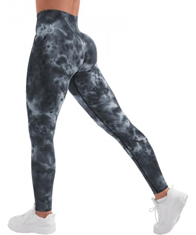 Tie Dye Seamless Leggings for Women High Waist Yoga Pants, Scrunch Butt Lifting Elastic Tights 1 Tie Dye-3 Cosmic Grey $16.42...