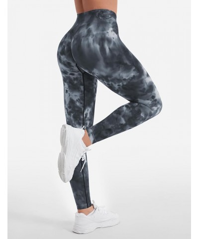 Tie Dye Seamless Leggings for Women High Waist Yoga Pants, Scrunch Butt Lifting Elastic Tights 1 Tie Dye-3 Cosmic Grey $16.42...