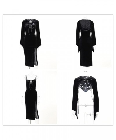 Goth Dress for Women Fashion Alt Gothic Punk Trendy Dresses Black 3 $25.95 Dresses