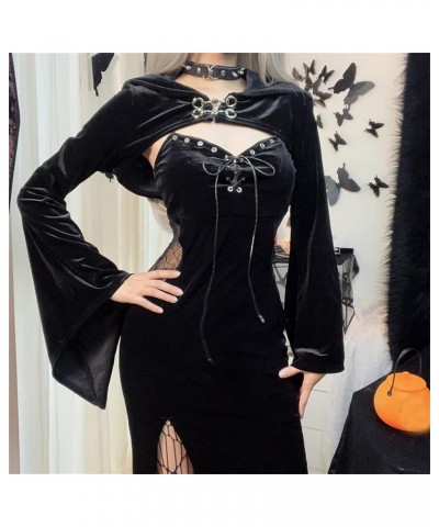 Goth Dress for Women Fashion Alt Gothic Punk Trendy Dresses Black 3 $25.95 Dresses