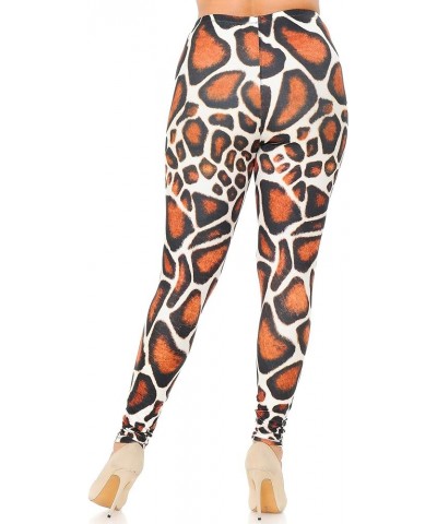 Creamy Soft Leggings - Premium Women's Plus Size Leggings & Designs - by USA Fashion™ Giraffe Print $17.89 Leggings