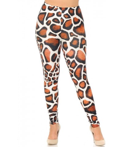 Creamy Soft Leggings - Premium Women's Plus Size Leggings & Designs - by USA Fashion™ Giraffe Print $17.89 Leggings