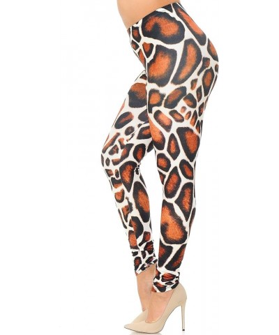 Creamy Soft Leggings - Premium Women's Plus Size Leggings & Designs - by USA Fashion™ Giraffe Print $17.89 Leggings