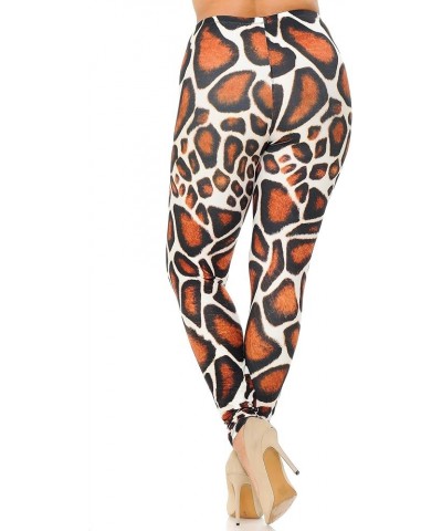 Creamy Soft Leggings - Premium Women's Plus Size Leggings & Designs - by USA Fashion™ Giraffe Print $17.89 Leggings