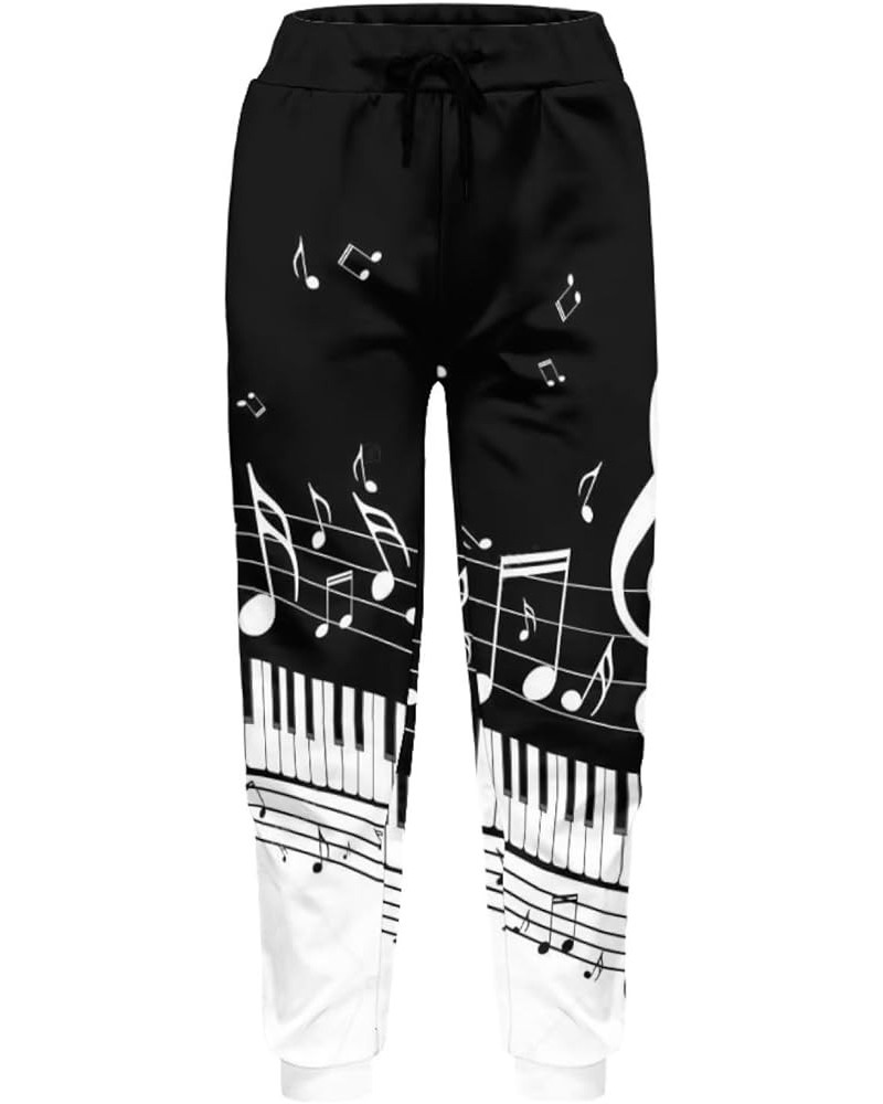 Lightweight Joggers Casual Slim Sweatpants Track Pants with Pockets, Size S-5XL Piano Keys & Notes $17.15 Sweatpants