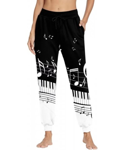 Lightweight Joggers Casual Slim Sweatpants Track Pants with Pockets, Size S-5XL Piano Keys & Notes $17.15 Sweatpants