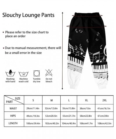 Lightweight Joggers Casual Slim Sweatpants Track Pants with Pockets, Size S-5XL Piano Keys & Notes $17.15 Sweatpants