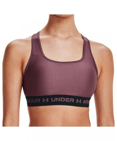 Women's Crossback Mid Impact Sports Bra Ash Plum (554)/Ash Plum $16.27 Lingerie