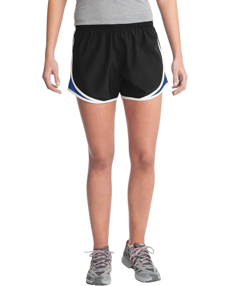 Ladies Cadence Short. LST304 Black/ True Royal/ White $8.24 Activewear