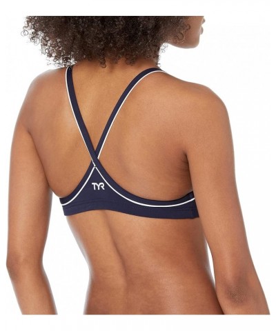 Women's Standard Guard Diamondfit Swimsuit Top Navy $17.09 Swimsuits