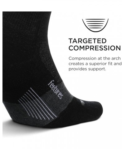 Merino 10 Cushion Mini Crew Sock Charcoal Stripe (1 Pair) Charcoal $13.50 Activewear