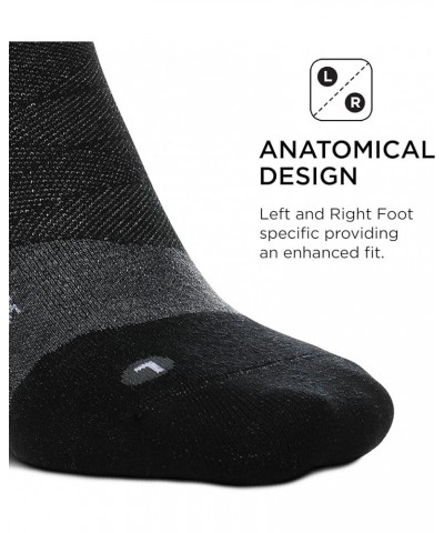 Merino 10 Cushion Mini Crew Sock Charcoal Stripe (1 Pair) Charcoal $13.50 Activewear