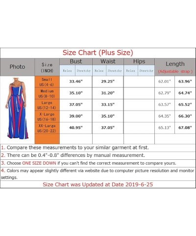 Womens Plus-Size Summer Bohemian Beach Sundress Spaghetti Strap Loose Long Maxi Dresses with Pockets Blue Plus Size Maxi Dres...