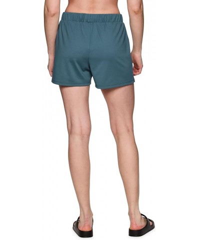 Active Women's Lightweight Breathable Relaxed French Terry Athletic Walking Lounge Shorts Peached Teal $10.04 Activewear