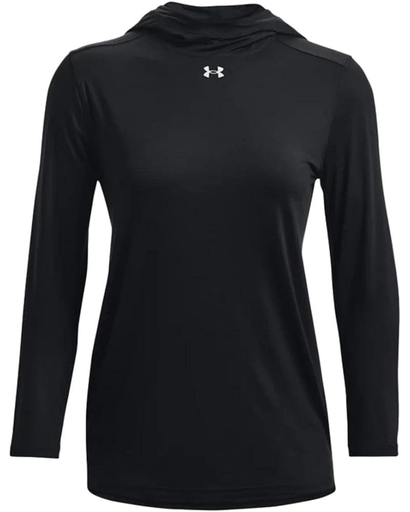 Team Knockout Womens Long Sleeve Hoodie Black / White $29.35 Activewear