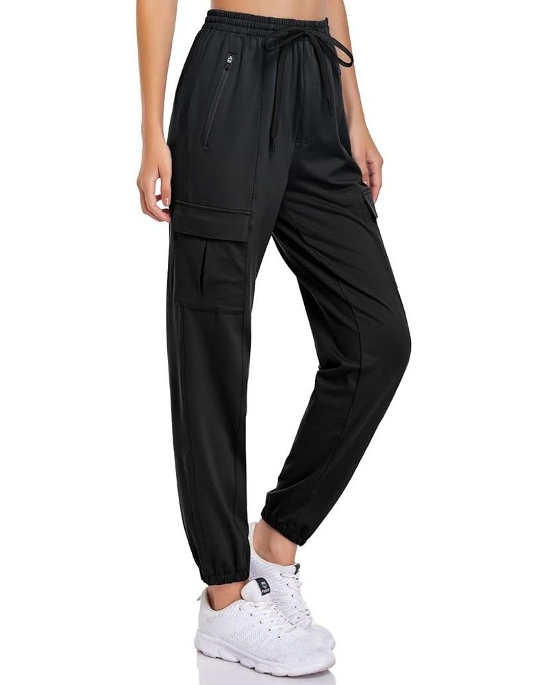 Women's Jogger Running Casual Athletic Sweatpants Lounge Loose Hiking Cargo Pants with Pockets Large Black(cargo) $20.29 Acti...