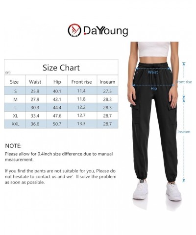 Women's Jogger Running Casual Athletic Sweatpants Lounge Loose Hiking Cargo Pants with Pockets Large Black(cargo) $20.29 Acti...