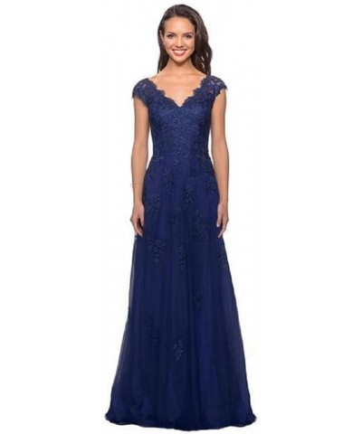 Women's Laces Appliques Mother of The Bride Dresses with Pockets Tulle Mother of The Groom Dresses for Wedding Dusty Rose $37...