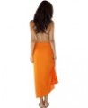 1 World Sarongs Womens Solid Swimsuit Cover-Up Sarong in Your Choice of Color Orange $13.20 Swimsuits