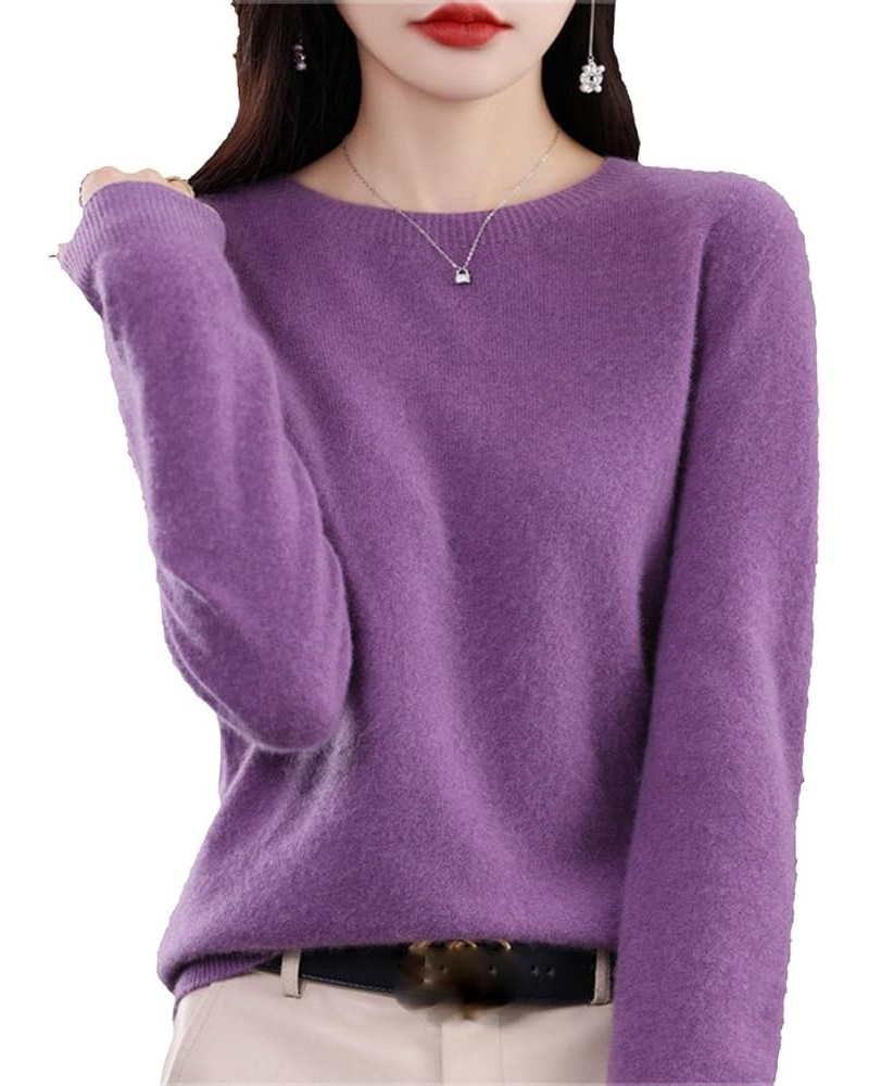 Cashmere Sweaters for Women,Cashmere Sweaters for Women Trendy,Cashmere Sweater Women,Cashmere Sweaters Dark Purple $16.63 Sw...