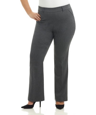 Curvy Woman Ease into Comfort Barely Bootcut Plus Size Pant (18W Short, Charcoal) $22.55 Pants