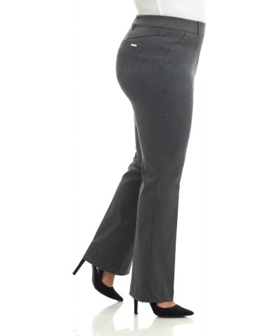 Curvy Woman Ease into Comfort Barely Bootcut Plus Size Pant (18W Short, Charcoal) $22.55 Pants