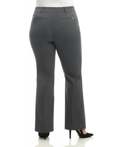 Curvy Woman Ease into Comfort Barely Bootcut Plus Size Pant (18W Short, Charcoal) $22.55 Pants