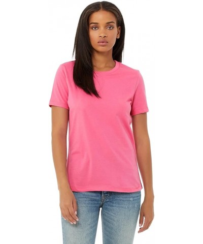 BELLA+CANVAS - Women’s Relaxed Jersey Tee - 6400 Charity Pink $7.82 T-Shirts