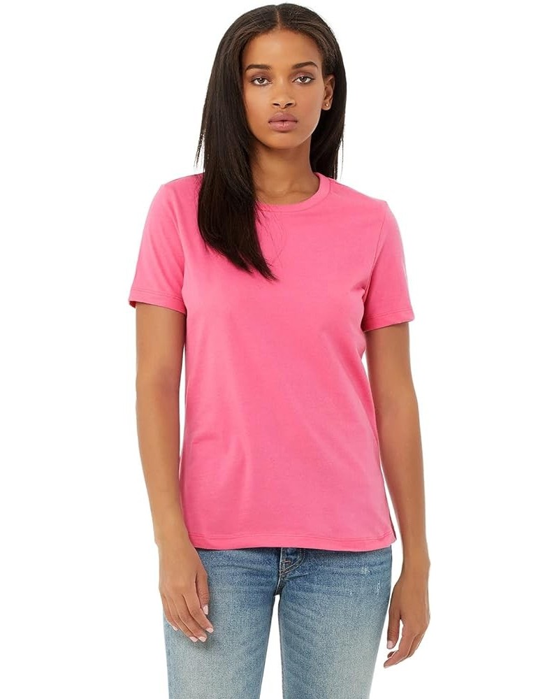 BELLA+CANVAS - Women’s Relaxed Jersey Tee - 6400 Charity Pink $7.82 T-Shirts