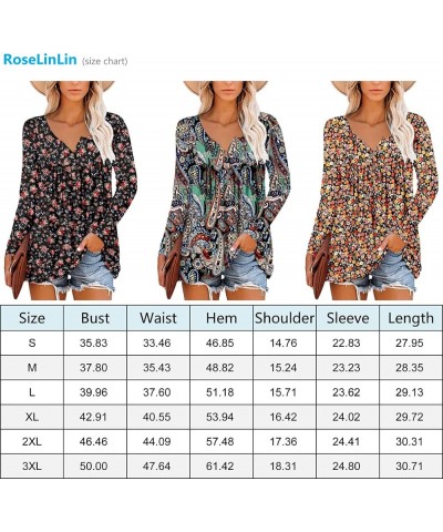 Women's Short Sleeve Shirts Long Sleeve Floral Summer Tops Loose Fit for Leggings Z Long Sleeve-bw Lotus $18.87 Tops