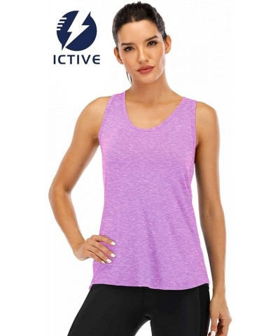 ICTIVE Workout Tank Tops for Women Sleeveless Yoga Tops for Women Mesh Racerback Tank Tops Muscle Tank Light Purple $11.03 Ac...