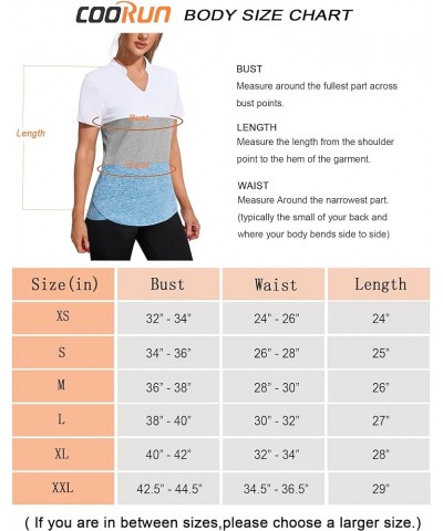 Womens Workout Tops Short Sleeve V Neck Moisture Wicking Shirts Yoga Top Golf Athletic Running Casual T-Shirts__ C_white_ligh...