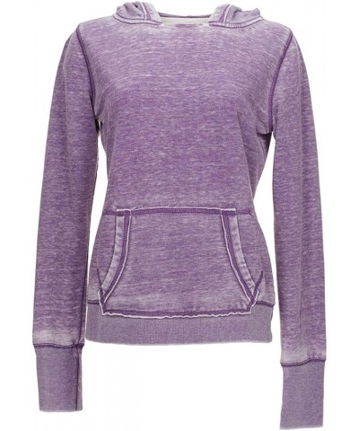 Women's Ladies Zen Pullover Hooded Sweatshirt Very Berry Purple $16.79 Hoodies & Sweatshirts