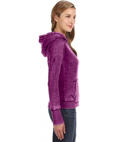 Women's Ladies Zen Pullover Hooded Sweatshirt Very Berry Purple $16.79 Hoodies & Sweatshirts