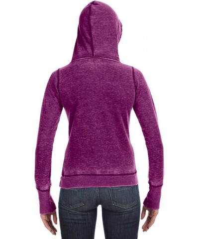 Women's Ladies Zen Pullover Hooded Sweatshirt Very Berry Purple $16.79 Hoodies & Sweatshirts