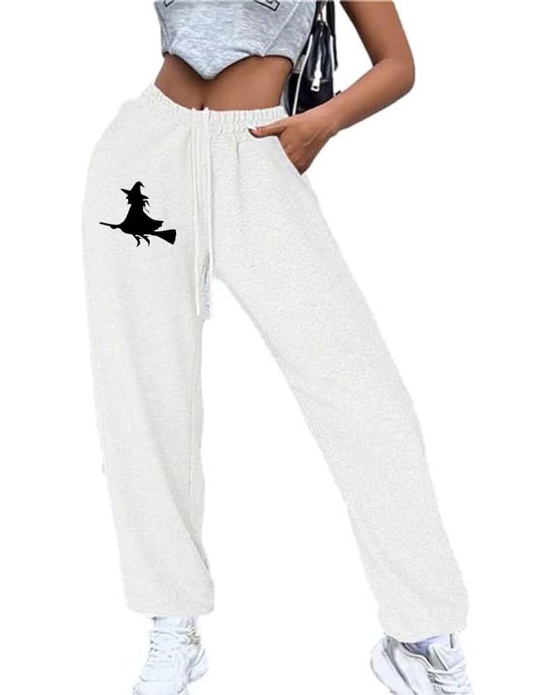 Women's Little Daisy Print Sweatpants Fleece High Waisted Cinch Bottom Pants with Pockets Fall Winter Warm Trousers White 6 $...