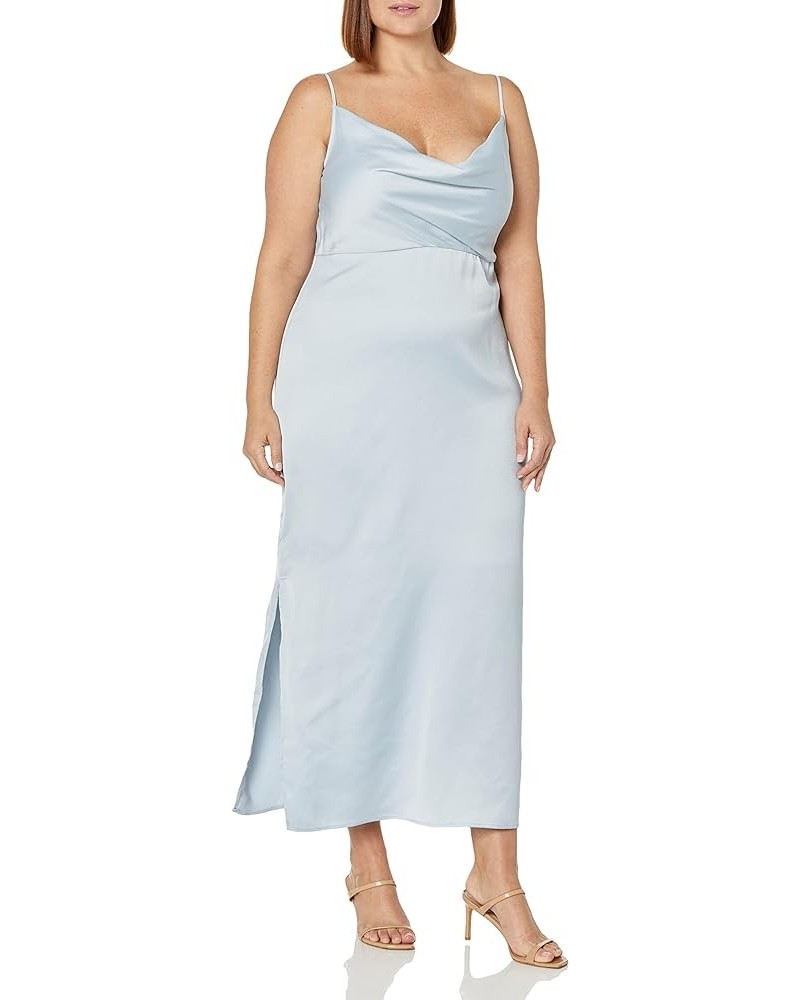 Women's Plus Size Drapped Slip Dress Blue Bell $10.73 Dresses