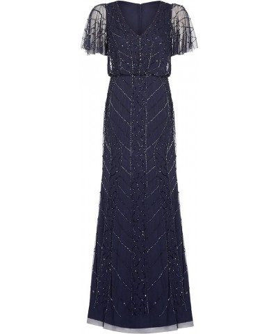 Women's Beaded Blouson Dress Navy $136.80 Dresses