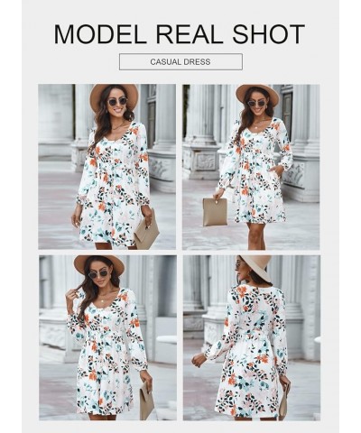 Off The Shoulder Tops for Women Casual Floral Blouses Lantern Sleeves Chiffon Shirt Tops Printed White $16.95 Rompers