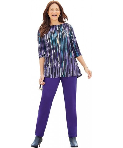 Women's Plus Size Anywear Tunic Rain Print $19.90 Tops