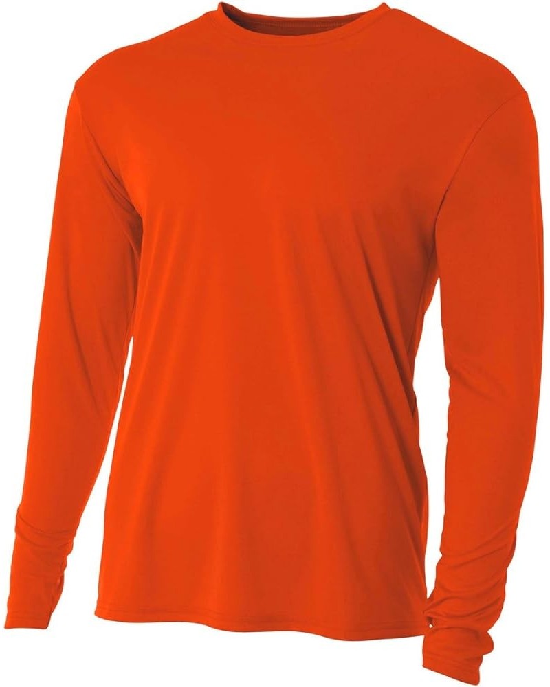 Men's Cooling Performance Crew Long Sleeve Tee Athletic Orange $8.08 T-Shirts