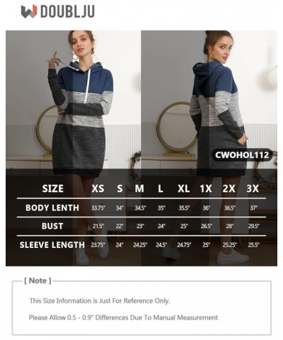 Casual Long Hoodies Long Sleeve Pullover Drawstring Basic Hooded Long Sweatshirts Dress Top for Womens with Plus Size Cwohol1...