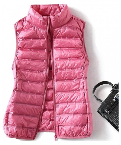 Women's Ultra Light Long Down Vest Zipper Up Nylon Water-Resistant Puffer Vest Coat for Outdoor White $29.67 Vests