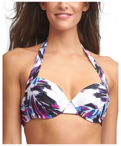 Printed Convertible Underwire Bikini Top (as1, Alpha, l, Regular, Regular, Purple, L) $17.35 Swimsuits