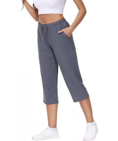 Women's Cropped Capri Pant Capri Pants - 2pack - Grey and Navy $11.89 Pants