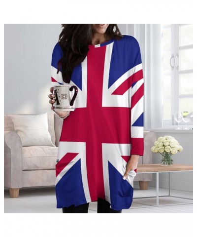 Womens Casual Hoodies Pullover Tops British Flag Long Sleeve Sweatshirts T-Shirt Fall Clothes XL Large White-2 $18.81 Hoodies...