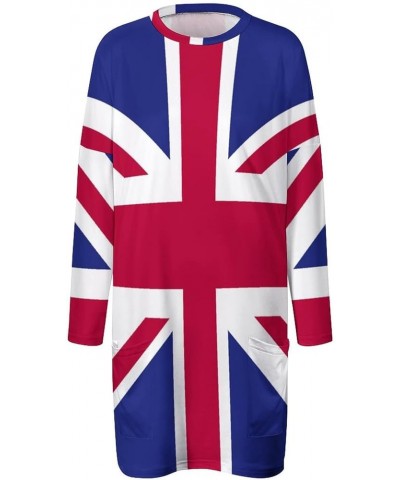 Womens Casual Hoodies Pullover Tops British Flag Long Sleeve Sweatshirts T-Shirt Fall Clothes XL Large White-2 $18.81 Hoodies...