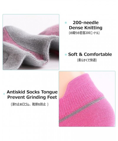 Toe Socks Running Five Finger Socks for Men Women 3 Pairs Ankle Quarter Athletic Sport Socks 07 Black + Gray + Lake Blue【ankl...