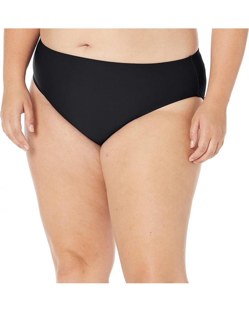 Catalina Women's Plus-Size High Waist Bikini Swim Bottom Swimsuit Black $8.47 Swimsuits